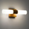 GLOBOSTAR® ANAIS 60411 Μοντέρνο Φωτιστικό Τοίχου - Απλίκα Καθρέπτη Μπάνιου με Ντουί 2 x G9 AC 220-240V Αδιάβροχο IP44 - Χάλκινο & Λευκό - Μ34 x Π12 x Υ11cm GLOBOSTAR® ANAIS 60411 Μοντέρνο Φωτιστικό Τοίχου - Απλίκα Καθρέπτη Μπάνιου με Ντουί 2 x G9 AC 220-240V Αδιάβροχο IP44 - Χάλκινο & Λευκό - Μ34 x Π12 x Υ11cm