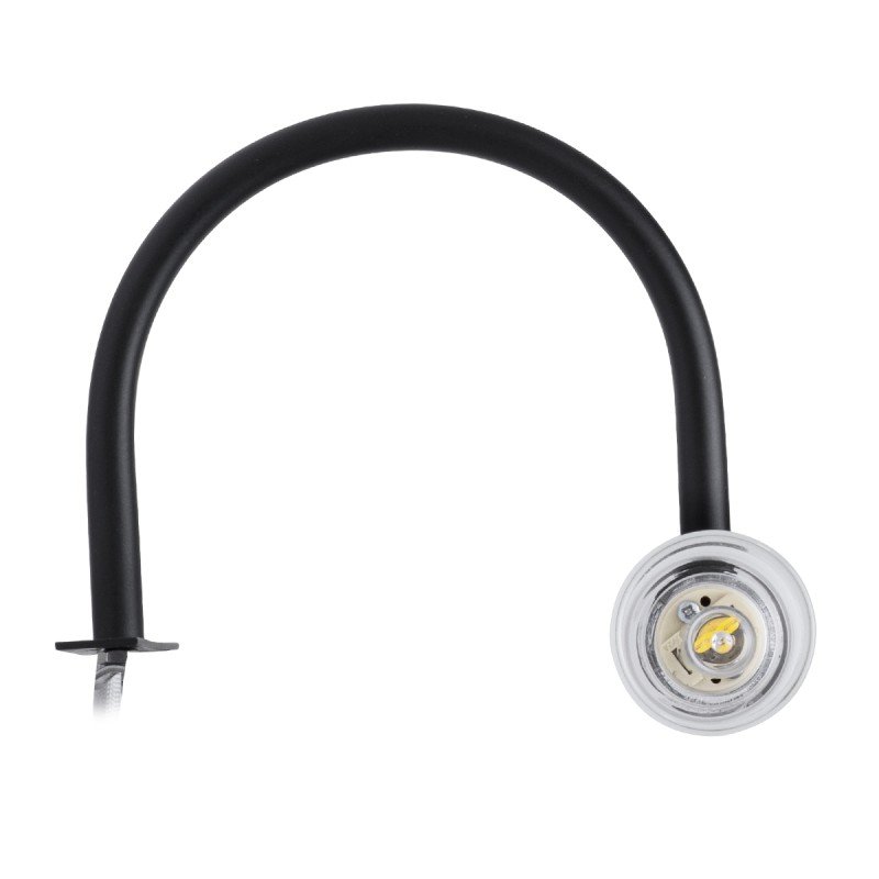 GLOBOSTAR® FLORA 60412 Μοντέρνο Φωτιστικό Τοίχου - Απλίκα Καθρέπτη Μπάνιου με Ντουί 2 x G9 AC 220-240V IP44 - Μαύρο Ματ - Μ31 x Π13 x Υ12cm