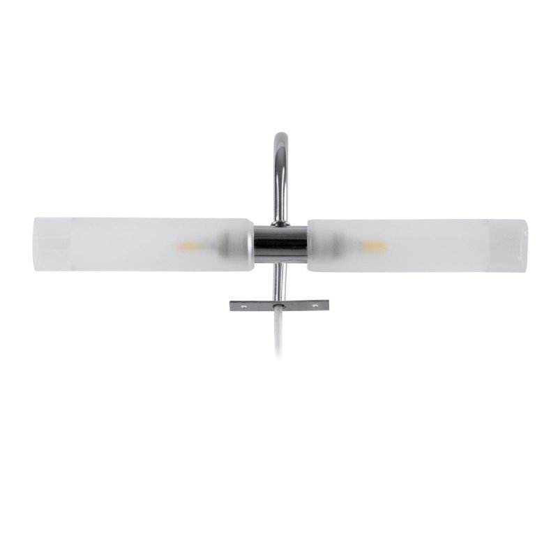 GLOBOSTAR® FLORA 60414 Μοντέρνο Φωτιστικό Τοίχου - Απλίκα Καθρέπτη Μπάνιου με Ντουί 2 x G9 AC 220-240V IP44 - Νίκελ Χρώμιο - Μ31 x Π13 x Υ12cm GLOBOSTAR® FLORA 60414 Μοντέρνο Φωτιστικό Τοίχου - Απλίκα Καθρέπτη Μπάνιου με Ντουί 2 x G9 AC 220-240V IP44 - Νίκελ Χρώμιο - Μ31 x Π13 x Υ12cm