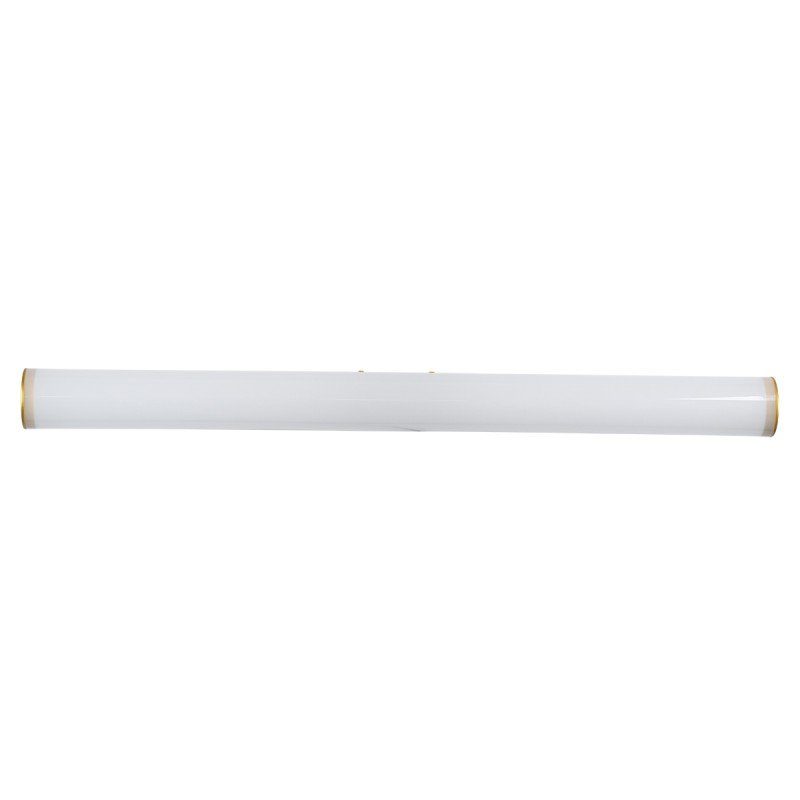 GLOBOSTAR® MABEL 60429 Μοντέρνο Φωτιστικό Τοίχου - Απλίκα Καθρέπτη Μπάνιου LED 12W 1400lm 270° AC 220-240V IP44 Φυσικό Λευκό 4500K - Lumileds SMD Chip & TÜV SÜD Driver - Σατινέ Χρυσό Βούρτσας - Μ60 x Π10 x Υ5cm - 3 Χρόνια Εγγύηση