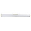 GLOBOSTAR® MABEL 60429 Μοντέρνο Φωτιστικό Τοίχου - Απλίκα Καθρέπτη Μπάνιου LED 12W 1400lm 270° AC 220-240V IP44 Φυσικό Λευκό 4500K - Lumileds SMD Chip & TÜV SÜD Driver - Σατινέ Χρυσό Βούρτσας - Μ60 x Π10 x Υ5cm - 3 Χρόνια Εγγύηση