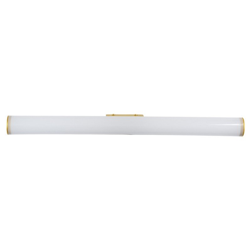 GLOBOSTAR® MABEL 60429 Μοντέρνο Φωτιστικό Τοίχου - Απλίκα Καθρέπτη Μπάνιου LED 12W 1400lm 270° AC 220-240V IP44 Φυσικό Λευκό 4500K - Lumileds SMD Chip & TÜV SÜD Driver - Σατινέ Χρυσό Βούρτσας - Μ60 x Π10 x Υ5cm - 3 Χρόνια Εγγύηση