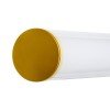GLOBOSTAR® MABEL 60429 Μοντέρνο Φωτιστικό Τοίχου - Απλίκα Καθρέπτη Μπάνιου LED 12W 1400lm 270° AC 220-240V IP44 Φυσικό Λευκό 4500K - Lumileds SMD Chip & TÜV SÜD Driver - Σατινέ Χρυσό Βούρτσας - Μ60 x Π10 x Υ5cm - 3 Χρόνια Εγγύηση