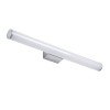 GLOBOSTAR® MABEL 60430 Μοντέρνο Φωτιστικό Τοίχου - Απλίκα Καθρέπτη Μπάνιου LED 12W 1400lm 240° AC 220-240V IP44 Φυσικό Λευκό 4500K - Lumileds SMD Chip & TÜV SÜD Driver - Νίκελ Χρώμιο - Μ60 x Π10 x Υ5cm - 3 Χρόνια Εγγύηση