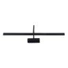 GLOBOSTAR® TROIS 60436 Μοντέρνο Φωτιστικό Τοίχου - Απλίκα Καθρέπτη Μπάνιου LED 12W 1400lm 120° AC 220-240V Αδιάβροχο IP44 Φυσικό Λευκό 4500K - Lumileds SMD Chip & TÜV SÜD Driver - Μαύρο Ματ - Μ60 x Π24 x Υ18cm - 3 Χρόνια Εγγύηση