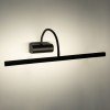 GLOBOSTAR® TROIS 60436 Μοντέρνο Φωτιστικό Τοίχου - Απλίκα Καθρέπτη Μπάνιου LED 12W 1400lm 120° AC 220-240V Αδιάβροχο IP44 Φυσικό Λευκό 4500K - Lumileds SMD Chip & TÜV SÜD Driver - Μαύρο Ματ - Μ60 x Π24 x Υ18cm - 3 Χρόνια Εγγύηση