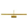 GLOBOSTAR® TROIS 60437 Μοντέρνο Φωτιστικό Τοίχου - Απλίκα Καθρέπτη Μπάνιου LED 12W 1400lm 120° AC 220-240V IP44 Φυσικό Λευκό 4500K - Lumileds SMD Chip & TÜV SÜD Driver - Σατινέ Χρυσό Βούρτσας - Μ60 x Π24 x Υ18cm - 3 Χρόνια Εγγύηση