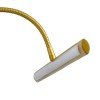 GLOBOSTAR® TROIS 60437 Μοντέρνο Φωτιστικό Τοίχου - Απλίκα Καθρέπτη Μπάνιου LED 12W 1400lm 120° AC 220-240V IP44 Φυσικό Λευκό 4500K - Lumileds SMD Chip & TÜV SÜD Driver - Σατινέ Χρυσό Βούρτσας - Μ60 x Π24 x Υ18cm - 3 Χρόνια Εγγύηση