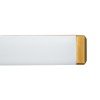 GLOBOSTAR® RENATA 60443 Μοντέρνο Φωτιστικό Τοίχου - Απλίκα Καθρέπτη Μπάνιου LED 12W 1400lm 210° AC 220-240V IP44 Φυσικό Λευκό 4500K - Lumileds SMD Chip & TÜV SÜD Driver - Χρυσό Βούρτσας - Μ60 x Π4 x Υ5.5cm - 3 Χρόνια Εγγύηση