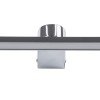GLOBOSTAR® MEGAN 60449 Μοντέρνο Φωτιστικό Τοίχου - Απλίκα Καθρέπτη Μπάνιου LED 12W 1400lm 120° AC 220-240V IP44 Φυσικό Λευκό 4500K - Lumileds SMD Chip & TÜV SÜD Driver - Νίκελ Χρώμιο - Μ60 x Π12 x Υ4cm - 3 Χρόνια Εγγύηση