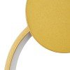 GLOBOSTAR® CYCLOS 61075 Μοντέρνο Κρεμαστό Φωτιστικό Οροφής LED 9W 1080lm 300° AC 220-240V IP20 Ρυθμιζόμενο Λευκό CCT με On/Off 2700K/4500K/6000K - Lumileds SMD Chip - Χρυσό Βούρτσας - Μ21 x Π2.3 x Υ26.5cm - 3 Χρόνια Εγγύηση
