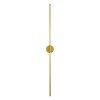GLOBOSTAR® DIADEM 61334 Μοντέρνο Φωτιστικό Τοίχου - Απλίκα LED 18W 2160lm 120° AC 220-240V IP20 Ρυθμιζόμενο Λευκό CCT με On/Off 2700K/4500K/6000K - Lumileds SMD Chip - Χρυσό Βούρτσας - Μ10 x Π4 x Υ120cm - 3 Χρόνια Εγγύηση