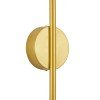 GLOBOSTAR® DIADEM 61334 Μοντέρνο Φωτιστικό Τοίχου - Απλίκα LED 18W 2160lm 120° AC 220-240V IP20 Ρυθμιζόμενο Λευκό CCT με On/Off 2700K/4500K/6000K - Lumileds SMD Chip - Χρυσό Βούρτσας - Μ10 x Π4 x Υ120cm - 3 Χρόνια Εγγύηση