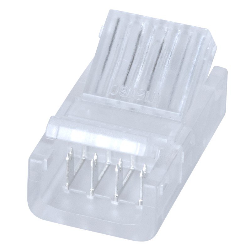 GLOBOSTAR® STRIPCON 70688 Ταχυσύνδεσμος για RGB Ταινία LED 10mm σε 4 Καλώδια IP20 - Διάφανο - Μ2.1 x Π1.3 x Υ0.7cm