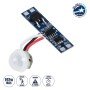 GLOBOSTAR® SENSORA 70692 Ανιχνευτής PIR / Αισθητήρας Κίνησης Ειδικός για Προφίλ Αλουμινίου 180° DC 5-24V 8A 192W Max IP20 - Μ4.3 x Π1 x Υ1.5cm - 2 Χρόνια Εγγύηση