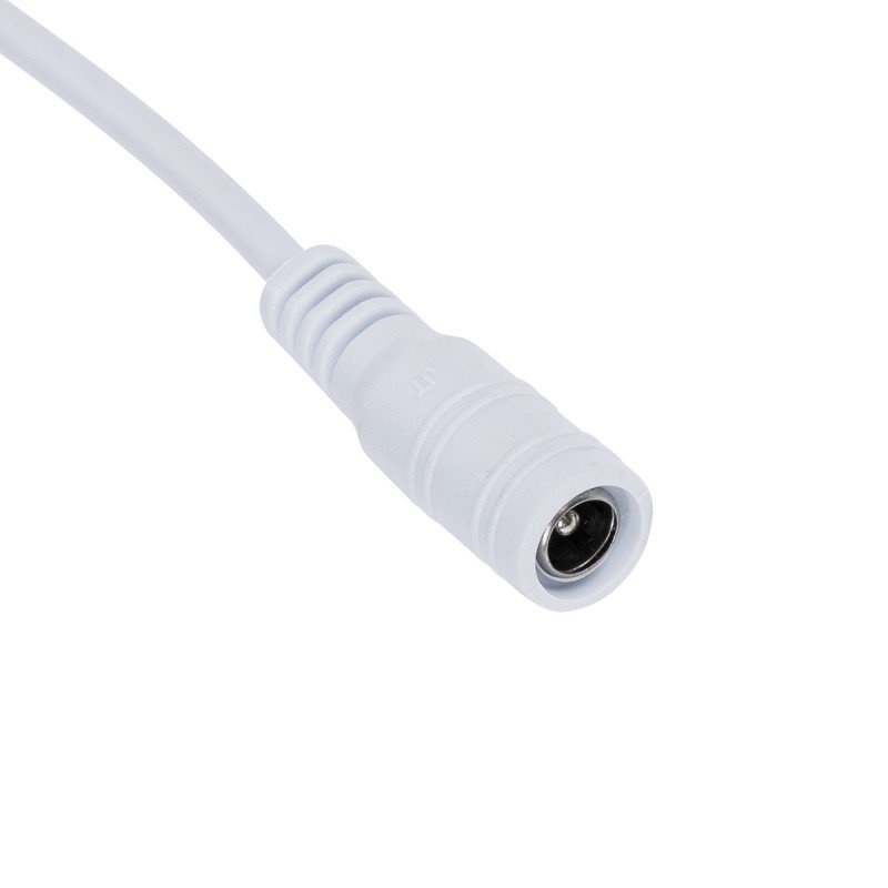 GLOBOSTAR® STRIPDC 70746 Ταχυσύνδεσμος DC Jack 5.5x2.1mm Θηλυκός IP20 - Λευκό - Μ200 x Π2.1 x Υ2.1cm