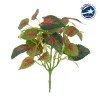 GloboStar® SWEDISH IVY 78270 Τεχνητό Φυτό Σουηδικός Κισσός - Μπουκέτο Διακοσμητικών Φυτών - Κλαδιών με Φύλλωμα Πράσινο - Κόκκινο Υ28cm