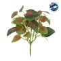 GloboStar® SWEDISH IVY 78270 Τεχνητό Φυτό Σουηδικός Κισσός - Μπουκέτο Διακοσμητικών Φυτών - Κλαδιών με Φύλλωμα Πράσινο - Κόκκινο Υ28cm
