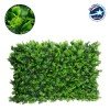 GloboStar® 78426 Artificial - Συνθετικό Τεχνητό Διακοσμητικό Πάνελ Φυλλωσιάς - Κάθετος Κήπος Λέιλαντ - Πράσινο Μ60 x Υ40 x Π9cm