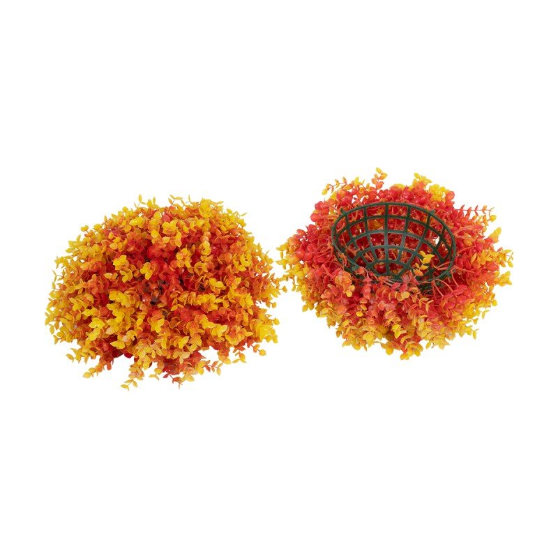 GloboStar® 78514 Artificial - Συνθετικό Τεχνητό Διακοσμητικό Φυτό Θάμνος Πυξάρι Πορτοκαλί - Κίτρινο Φ31cm GloboStar® 78514 Artificial - Συνθετικό Τεχνητό Διακοσμητικό Φυτό Θάμνος Πυξάρι Πορτοκαλί - Κίτρινο Φ31cm