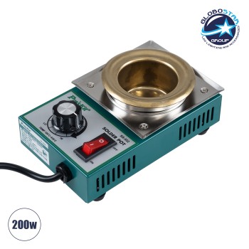 GLOBOSTAR® PROSKIT SS-552Η 79992 Δοχείο Συγκόλλησης με Ρυθμιζόμενη Θερμοκρασία από 100°C έως 550°C 200W AC 220-240V IP20 - Μ15 x Π9.5 x Υ5.2cm - 2 Χρόνια Εγγύηση