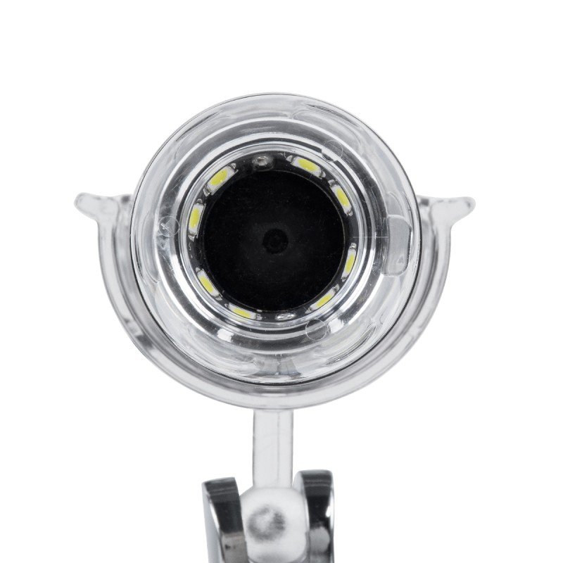 GLOBOSTAR® MICROCAM 79995 Ψηφιακό Ηλεκτρονικό Μικροσκόπιο / Κάμερα 2MP 1600x1200px με x1600 Zoom Mode & 8 LED DC 5V με USB-C IP20 - Μ3.5 x Π3.5 x Υ12cm - 2 Χρόνια Εγγύηση