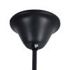 GLOBOSTAR® PENNSYLVANIA 00542 Vintage Κρεμαστό Φωτιστικό Οροφής με Ντουί 8 x E14 AC 220-240V IP20 - Μαύρο & Μπεζ - Μ64 x Π64 x Υ63cm