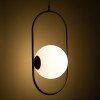 GLOBOSTAR® HAMBURG 00591 Μοντέρνο Κρεμαστό Φωτιστικό Οροφής με Ντουί 1 x E14 AC 220-240V IP20 - Μαύρο & Λευκό - Μ25 x Π20 x Υ50cm