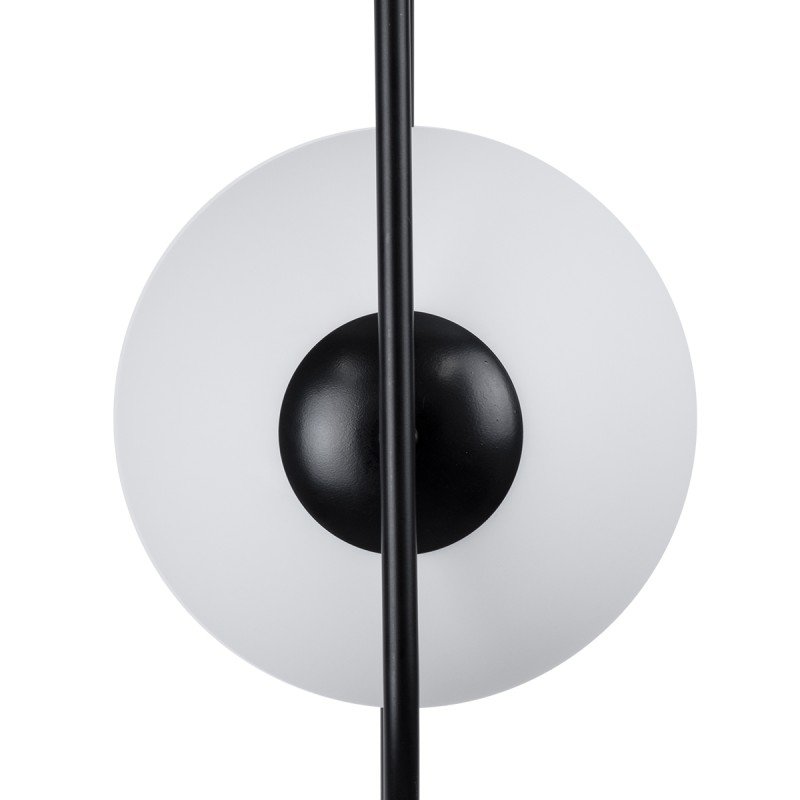 GLOBOSTAR® HAMBURG 00591 Μοντέρνο Κρεμαστό Φωτιστικό Οροφής με Ντουί 1 x E14 AC 220-240V IP20 - Μαύρο & Λευκό - Μ25 x Π20 x Υ50cm