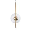 GLOBOSTAR® HAMBURG 00592 Μοντέρνο Κρεμαστό Φωτιστικό Οροφής με Ντουί 1 x E14 AC 220-240V IP20 - Χρυσό & Λευκό - Μ25 x Π20 x Υ50cm