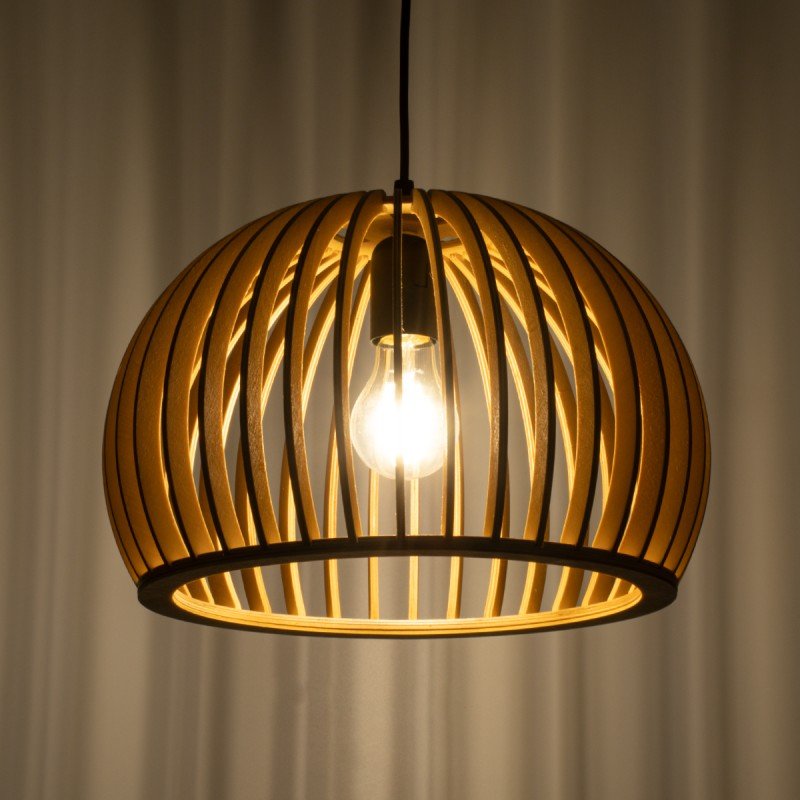 GLOBOSTAR® SCANDINAVIA 01698 Boho Κρεμαστό Φωτιστικό Οροφής με Ντουί 1 x E27 AC 220-240V IP20 - Μπεζ - Μ33 x Π33 x Υ20cm