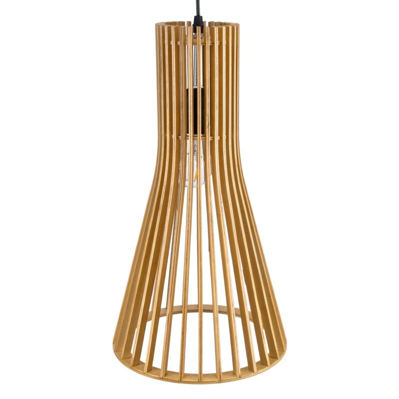 GLOBOSTAR® SCANDINAVIA 01700 Boho Κρεμαστό Φωτιστικό Οροφής με Ντουί 1 x E27 AC 220-240V IP20 - Μπεζ - Μ25 x Π25 x Υ45cm
