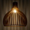 GLOBOSTAR® SCANDINAVIA 01701 Boho Κρεμαστό Φωτιστικό Οροφής με Ντουί 1 x E27 AC 220-240V IP20 - Μπεζ - Μ45 x Π45 x Υ45cm