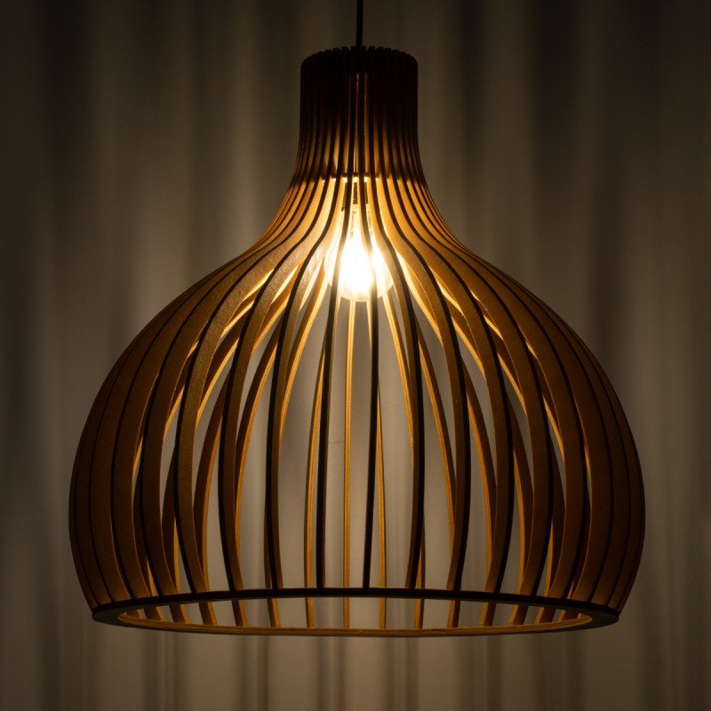 GLOBOSTAR® SCANDINAVIA 01701 Boho Κρεμαστό Φωτιστικό Οροφής με Ντουί 1 x E27 AC 220-240V IP20 - Μπεζ - Μ45 x Π45 x Υ45cm