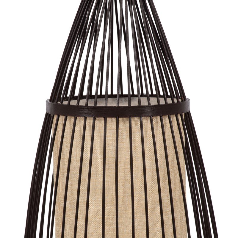 GLOBOSTAR® AZORES 01754 Boho Επιδαπέδιο Φωτιστικό με Ντουί 1 x E27 AC 220-240V IP20 - Καφέ & Μπεζ - Μ30 x Π30 x Υ90cm