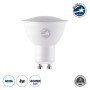 GLOBOSTAR® FLOODO 60096 Σποτ GU10 MR16 LED 4W 400lm 120° AC 220-240V IP20 Ψυχρό Λευκό 6000K - Bridgelux SMD Chip - Μ5 x Π5 x Υ5.8cm - 3 Χρόνια Εγγύηση