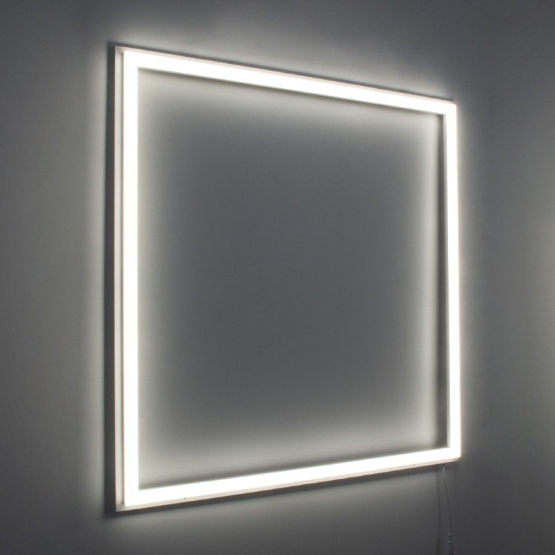 GLOBOSTAR® FRAMELIN 60369 Χωνευτό Panel Οροφής 60x60 LED 48W 5520lm 120° CRI≥85Ra UGR<19 AC 220-240V IP20 Φυσικό Λευκό 4500K - Lumileds SMD Chip & TÜV SÜD Driver - Λευκό Γαλακτερό - Μ60 x Π60 x Υ1.5cm / Q56 x 56cm - 5 Χρόνια Εγγύηση