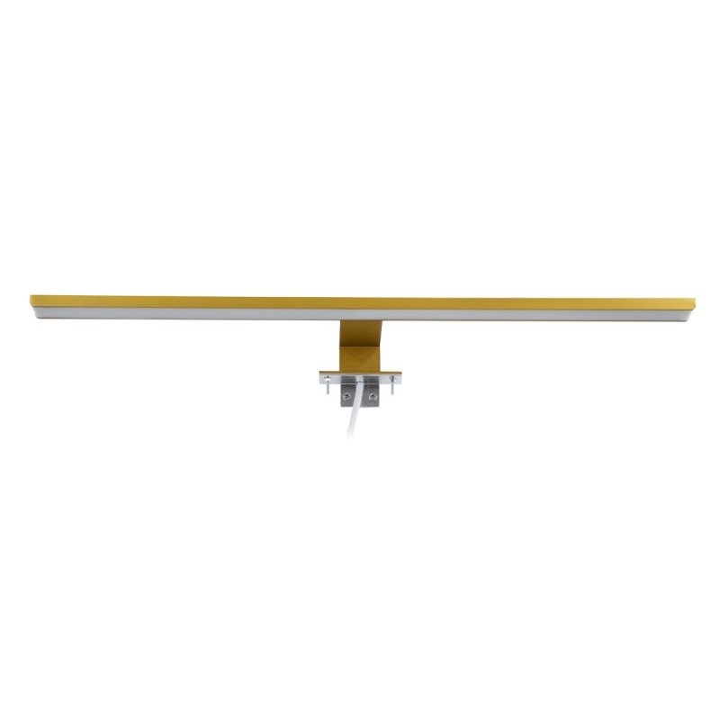 GLOBOSTAR® NINA 60421 Μοντέρνο Φωτιστικό Τοίχου - Απλίκα Καθρέπτη Μπάνιου LED 12W 1400lm 120° AC 220-240V IP44 Φυσικό Λευκό 4500K - Lumileds SMD Chip & TÜV SÜD Driver - Σατινέ Χρυσό Βούρτσας - Μ60 x Π10.5 x Υ4cm - 3 Χρόνια Εγγύηση GLOBOSTAR® NINA 60421 Μοντέρνο Φωτιστικό Τοίχου - Απλίκα Καθρέπτη Μπάνιου LED 12W 1400lm 120° AC 220-240V IP44 Φυσικό Λευκό 4500K - Lumileds SMD Chip & TÜV SÜD Driver - Σατινέ Χρυσό Βούρτσας - Μ60 x Π10.5 x Υ4cm - 3 Χρόνια Εγγύηση