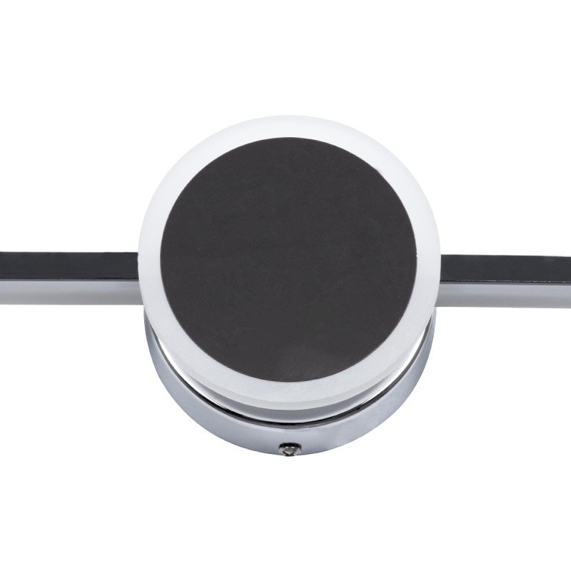 GLOBOSTAR® OPAL 60455 Μοντέρνο Φωτιστικό Τοίχου - Απλίκα Καθρέπτη Μπάνιου LED 14W 1600lm 180° AC 220-240V IP44 Φυσικό Λευκό 4500K - Lumileds SMD Chip & TÜV SÜD Driver - Νίκελ Χρώμιο - Μ60 x Π6 x Υ10cm - 3 Χρόνια Εγγύηση