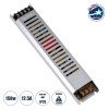 GloboStar® 73027 Μεταλλικό Τροφοδοτικό PELV Ultra Slim για Προϊόντα LED 150W 12.5A - AC 220-240V σε DC 12V - IP20 L25.2 x W5.4 x H2.1cm - 3 Χρόνια Εγγύηση