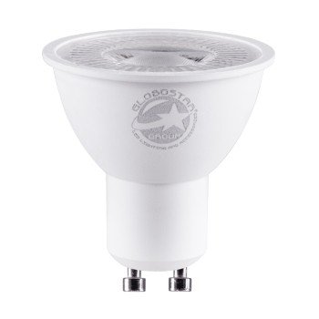 GLOBOSTAR® BEAMO 60117 Σποτ GU10 MR16 LED 7W 770lm 38° AC 220-240V IP20 Ψυχρό Λευκό 6000K- Bridgelux SMD Chip - Μ5 x Π5 x Υ5.2cm - 3 Χρόνια Εγγύηση