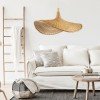 GLOBOSTAR® CUBA 01715 Boho Κρεμαστό Φωτιστικό Οροφής με Ντουί 1 x E27 AC 220-240V IP20 - Μπεζ - Μ33 x Π30 x Υ22cm