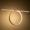 GLOBOSTAR® ROME 61295 Μοντέρνο Κρεμαστό Φωτιστικό Οροφής LED 24W 2640lm 200° AC 220-240V IP20 Ρυθμιζόμενο Λευκό CCT με On/Off 2700K/4500K/6000K - Lumileds SMD Chip - Λευκό Ματ - Μ65.5 x Π4 x Υ33cm - 3 Χρόνια Εγγύηση