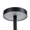 GloboStar® JOJO 76520 Επαναφορτιζόμενο Επιτραπέζιο Φωτιστικό Πορτατίφ LED 1.5W 105lm 120° DC 5V IP44 CCT Ultra Θερμό 1500K - Φυσικό Λευκό 4500K - Ψυχρό Λευκό 6000K Dimmable Μαύρο Αλουμίνιο - Μ8 x Π8 x Υ34cm - 2 Χρόνια Εγγύηση