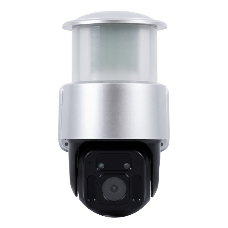 GloboStar® 86046 Αυτόνομος Ηλιακός Προβολέας LED SMD 24W 1200lm Camera 1080P 2MP WiFi 150° Μπαταρία 3200mAh Φωτοβολταϊκό Πάνελ Αισθητήρα Ημέρας-Νύχτας & Ρύθμιση Χρόνου Διπλή Κατέυθυνση Ομιλίας Αδιάβροχος IP66 Ψυχρό Λευκό 6000K - Ασημί