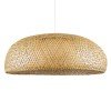 GLOBOSTAR® SAN TROPEZ 00673 Boho Κρεμαστό Φωτιστικό Οροφής με Ντουί 1 x E27 AC 220-240V IP20 - Μπεζ - Μ100 x Π100 x Y35cm