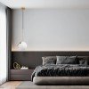 GLOBOSTAR® MONROE 00956 Μοντέρνο Κρεμαστό Φωτιστικό Οροφής με Ντουί 1 x E27 AC 220-240V IP20 - Χρυσό & Λευκό - Μ30 x Π30 x Υ75cm