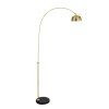 GLOBOSTAR® PRAGUE 00991 Μοντέρνο Επιδαπέδιο Φωτιστικό με Ντουί 1 x E27 AC 220-240V IP20 - Χρυσό & Μαύρο - Μ90 x Π29.5 x Υ180cm