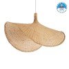 GLOBOSTAR® CUBA 01767 Boho Κρεμαστό Φωτιστικό Οροφής με Ντουί 1 x E27 AC 220-240V IP20 - Μπεζ - Μ80 x Π80 x Υ49cm GLOBOSTAR® CUBA 01767 Boho Κρεμαστό Φωτιστικό Οροφής με Ντουί 1 x E27 AC 220-240V IP20 - Μπεζ - Μ80 x Π80 x Υ49cm