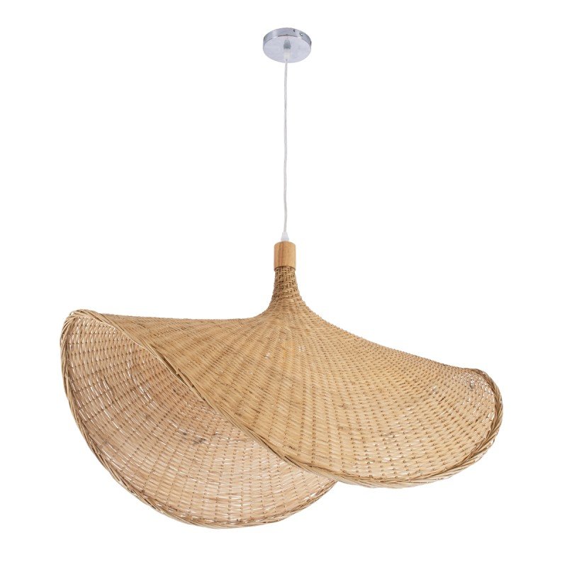 GLOBOSTAR® CUBA 01767 Boho Κρεμαστό Φωτιστικό Οροφής με Ντουί 1 x E27 AC 220-240V IP20 - Μπεζ - Μ80 x Π80 x Υ49cm GLOBOSTAR® CUBA 01767 Boho Κρεμαστό Φωτιστικό Οροφής με Ντουί 1 x E27 AC 220-240V IP20 - Μπεζ - Μ80 x Π80 x Υ49cm